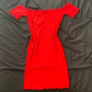 Off the shoulder bodycon dress